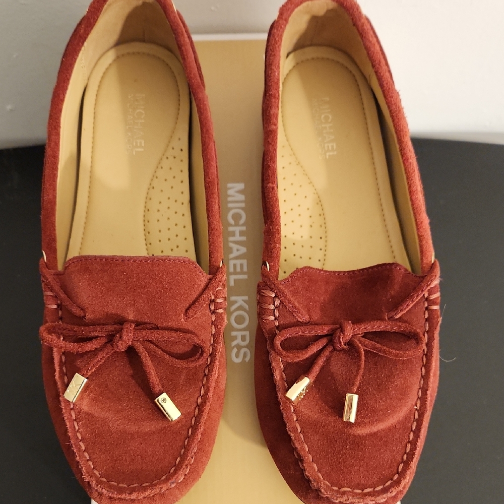 Michael Kors Women's Red Suede Moccasins